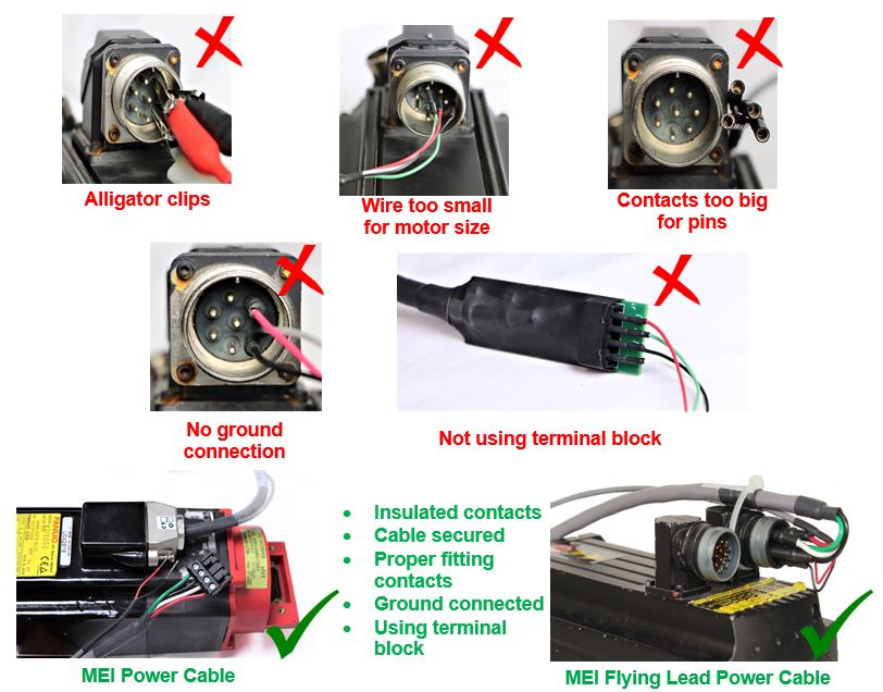 Motor Power Connections