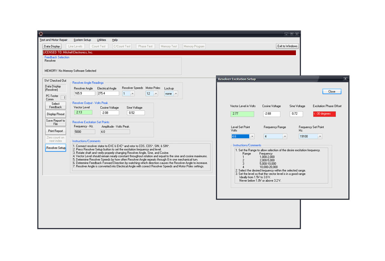 resolver test data display